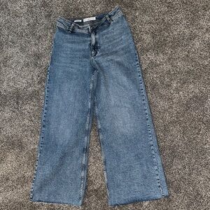 Classic Denim Wide Leg Jeans